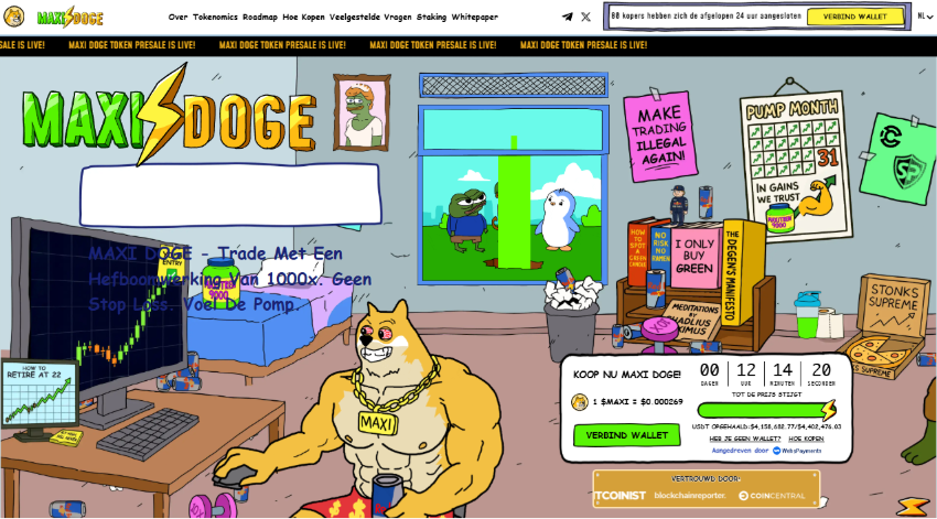 Maxi Doge voorverkoop: presale alternatief naast DOGE - Bitcoin koers