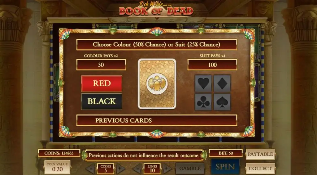 Multipliers & Jackpots  on Book Of Dead Slot Game