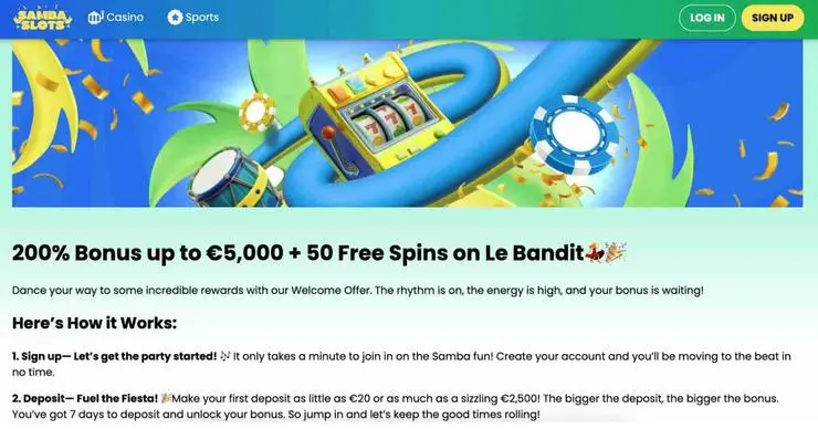 Samba Slots free spiny