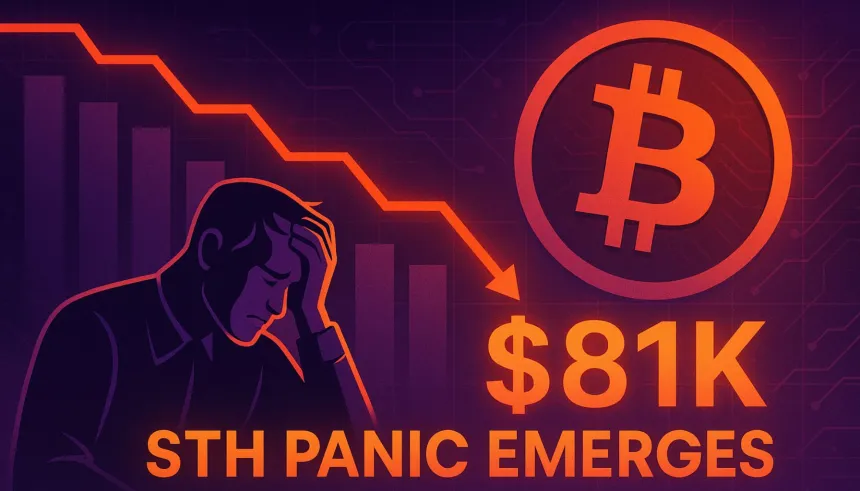 STH Panic Emerges as Bitcoin Crashes To $81K: Realized P/L Turns Negative For The First Time This Cycle