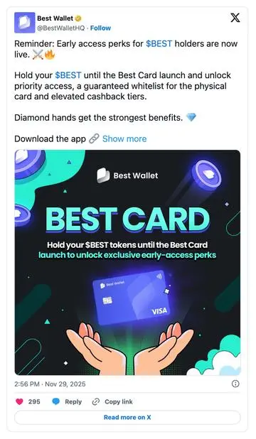 Best Wallet karta Best Card výhody