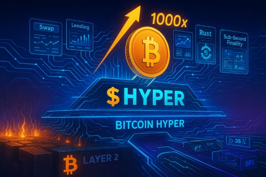 Next 1000x Crypto for Bitcoin Believers? Bitcoin Hyper Presale Eyes Layer 2 Breakout