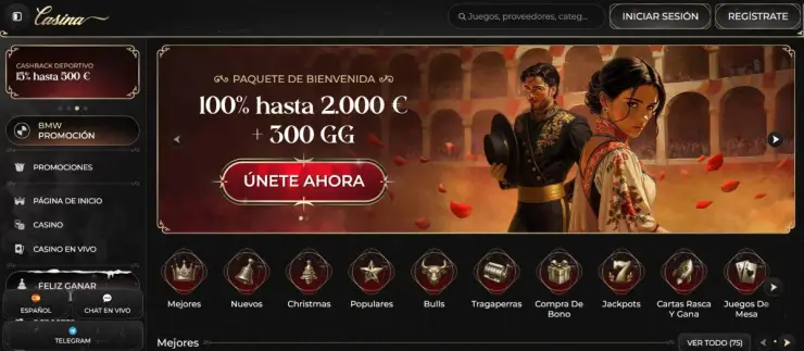 Casina es el mejor casino con Mastercard