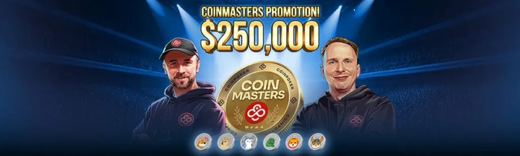 CoinMasters es la serie exclusiva de torneos de CoinPoker con 250.000 $