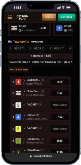 Top online horse betting site in Australia - Crownplay