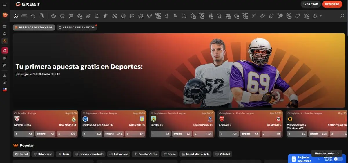 Gxbet permite hacer apuestas para la UFC