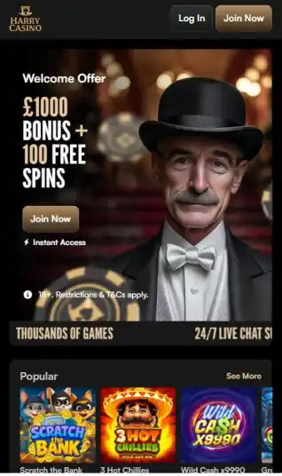 Harry Casino outside the Gamstop