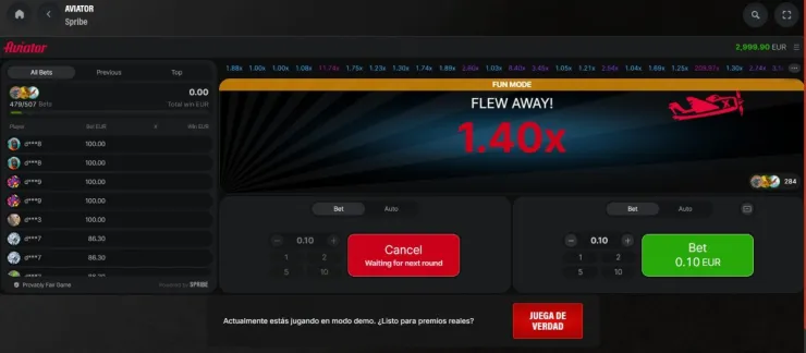 Casina es el mejor casino con Aviator online
