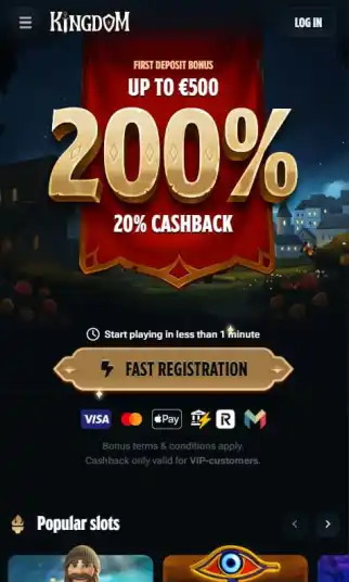 kingdom casino non gamstop casino mobile screenshot
