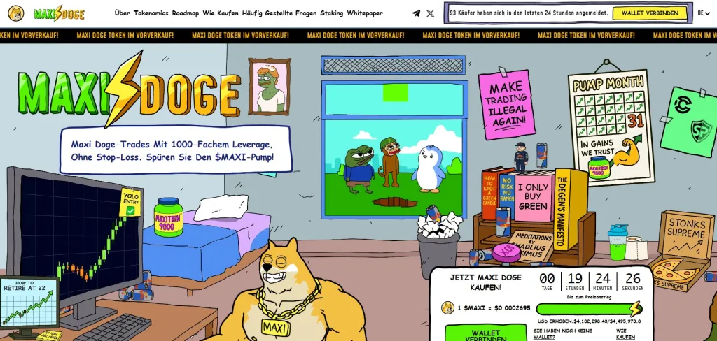 Maxi Doge (MAXI) Presale als Setup, nicht als Lotto-Spin