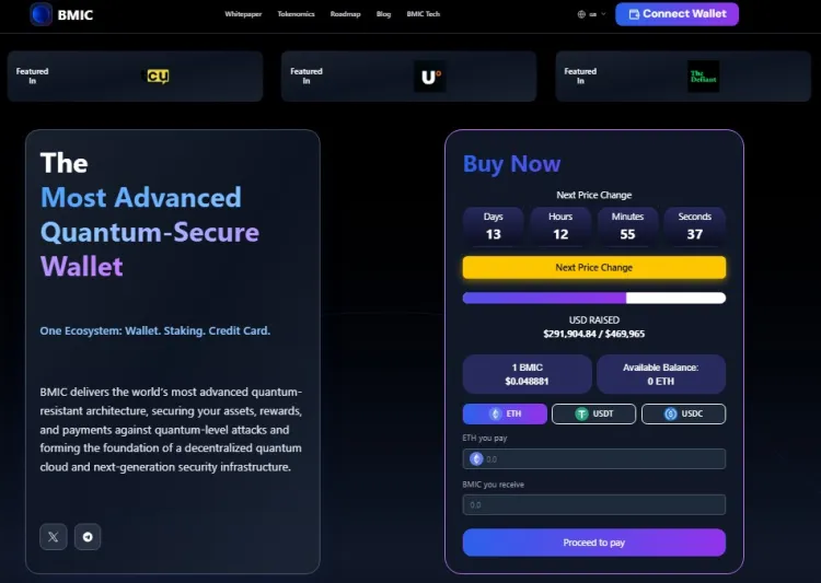 BMIC AI ($BMIC) - Low-Cap Quantum-Secure Infrastructure Token Built for the Post-Quantum Era