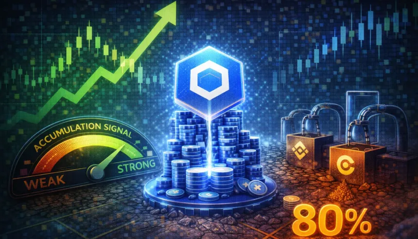 Chainlink Shows Strong Accumulation Signal: LINK Exchange Liquidity Dries Up