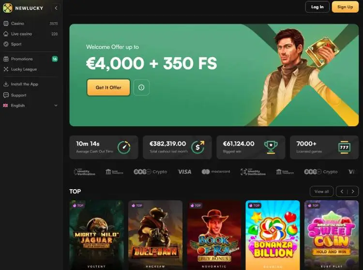 New Lucky, bookmakers zonder Cruks