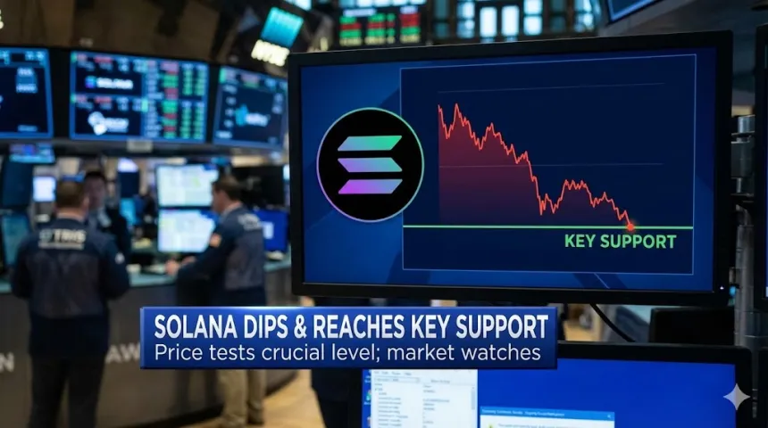 Solana (SOL) Slips Back to Support