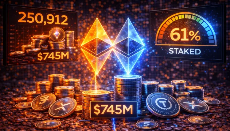 Bitmine Stakes Additional 250,912 Ethereum Worth $745M – 61% Is Now Staked