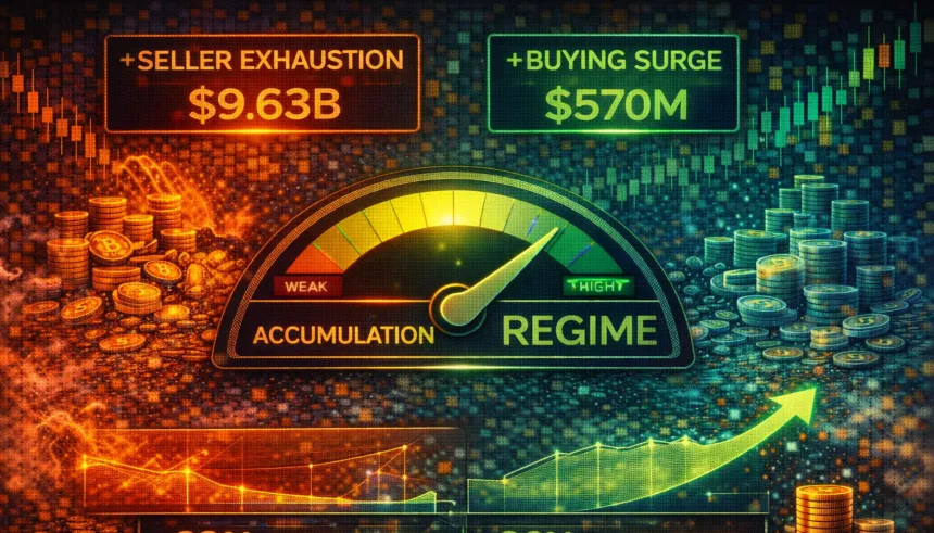 Bitcoin Enters Accumulation Regime: Market Supported By Seller Exhaustion, Not Buying Surge