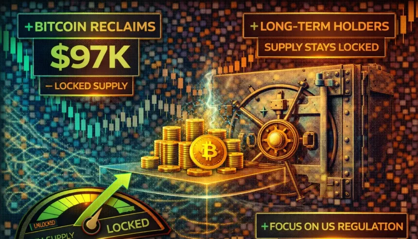 Bitcoin Reclaims $97K As Long-Term Holders Supply Stays Locked