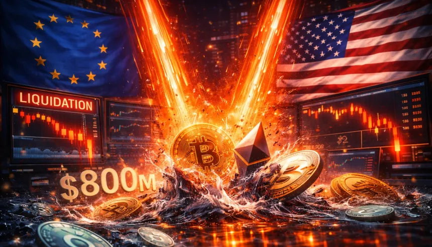 Trade War Headlines Trigger $800M In Liquidations Overnight: Longs Get Wiped Out Across Crypto Markets