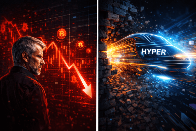 Saylor Buys $90M-Worth of Bitcoin Amidst Full Market Crash, While $HYPER Breaks Records.