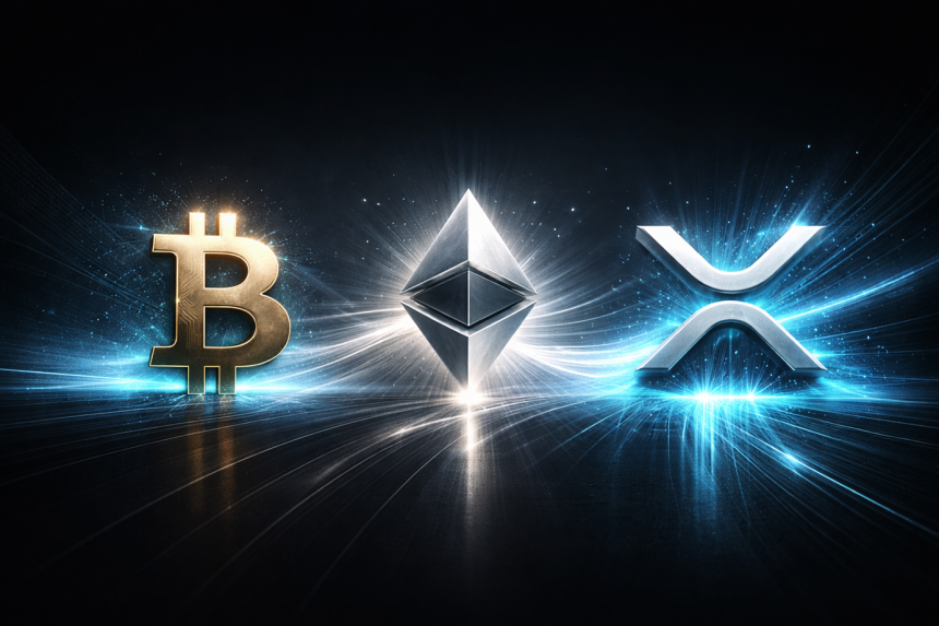 Bitcoin, Ethereum, XRP