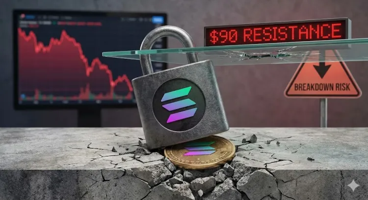 Solana (SOL) Trades Heavy Below $90