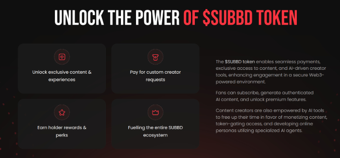Beneficios del token SUBBD explicados.