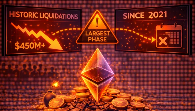Ethereum Endures Historic Liquidation Week: Largest Sustained Liquidation Phase Since 2021