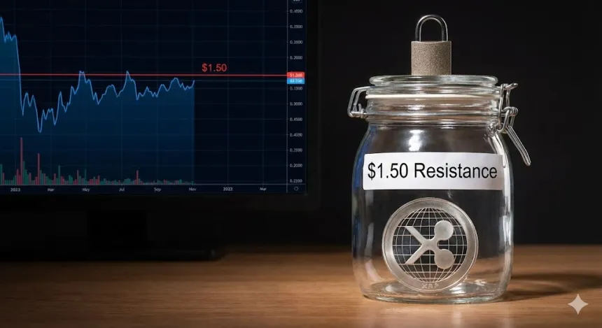 XRP Price Range-Bound Below $1.50